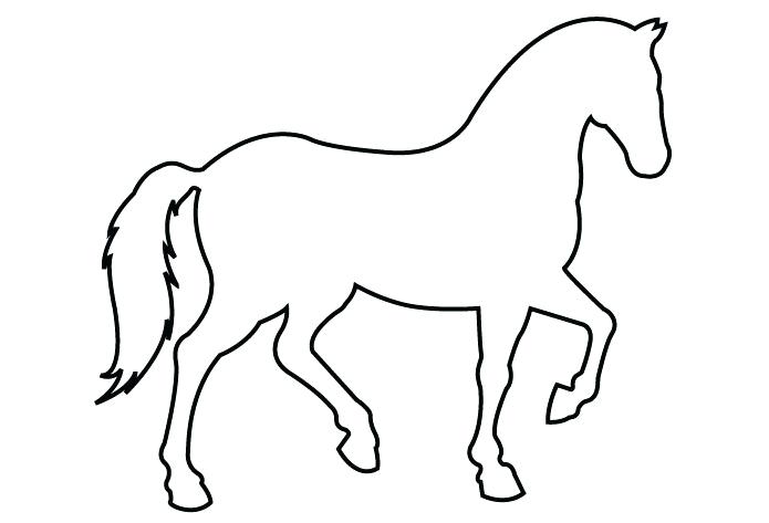 695x473 Horse Outline Clip Art
