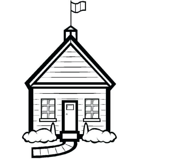 600x558 Simple House Drawing At Getdrawings Free For Personal Use Sfds Us