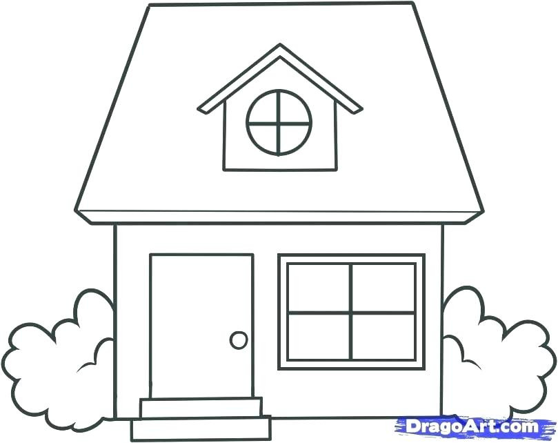 Simple House Drawing For Kids | Free download on ClipArtMag