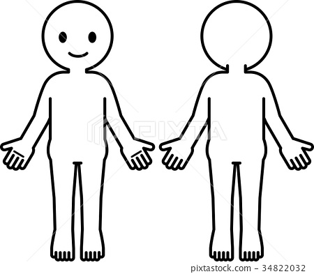 450x393 A Deformed Illustration Of A Simple Human Body