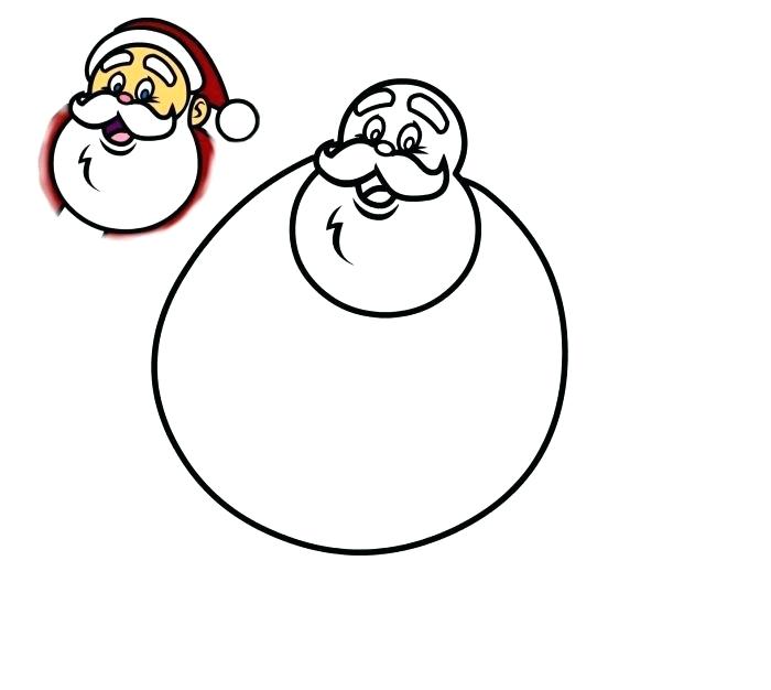 700x626 Simple Drawing Of Santa Claus How To Drawing Santa Claus