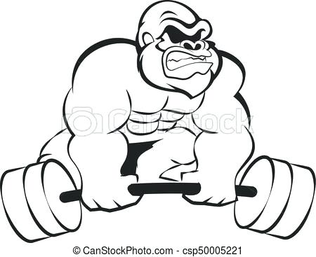 450x367 Gorilla Drawing