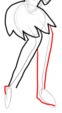 250x454 how to draw wilma from the flinstones with simple step