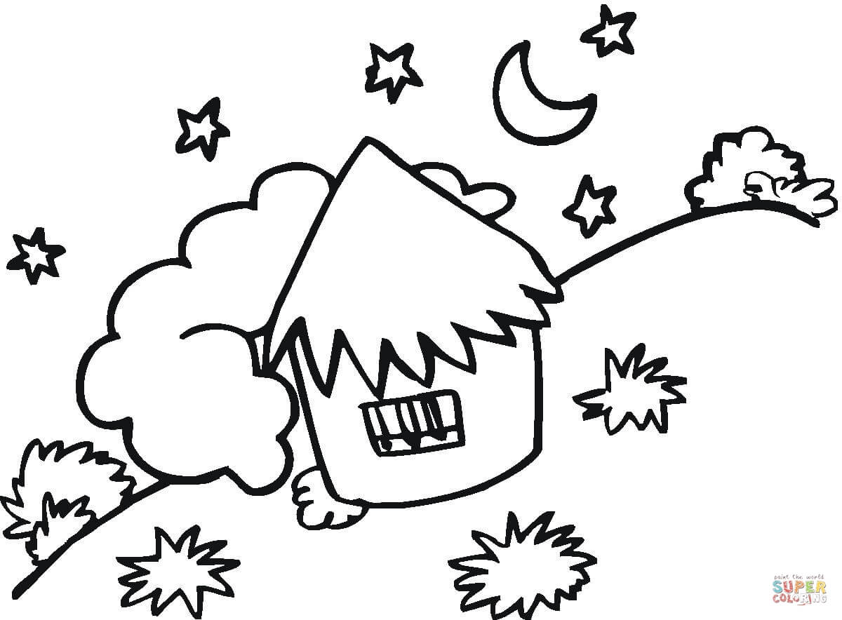 1200x884 Hut Drawing Simple For Free Download