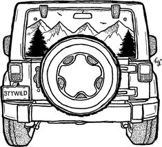 235x214 Jeep Drawing Jeep Drawing, Autos Cars