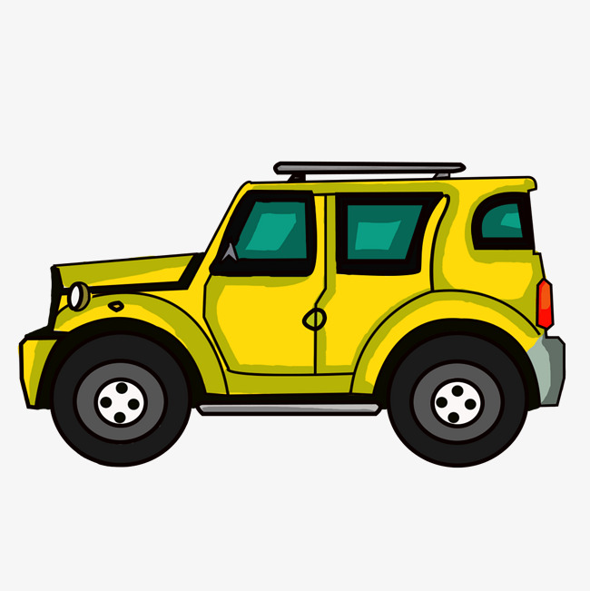 650x651 Cartoon Jeep Buggy Hand Drawing Image