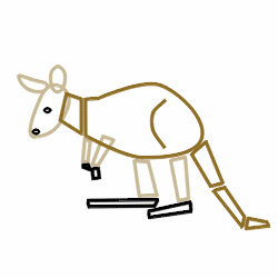 250x250 Drawing A Cartoon Kangaroo