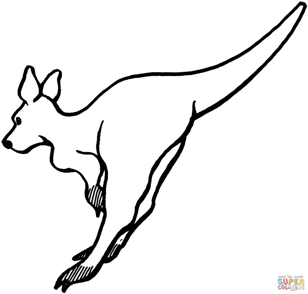 Simple Kangaroo Drawing | Free download on ClipArtMag