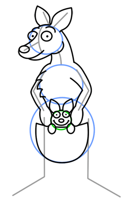 260x438 Cartoon Kangaroo Step