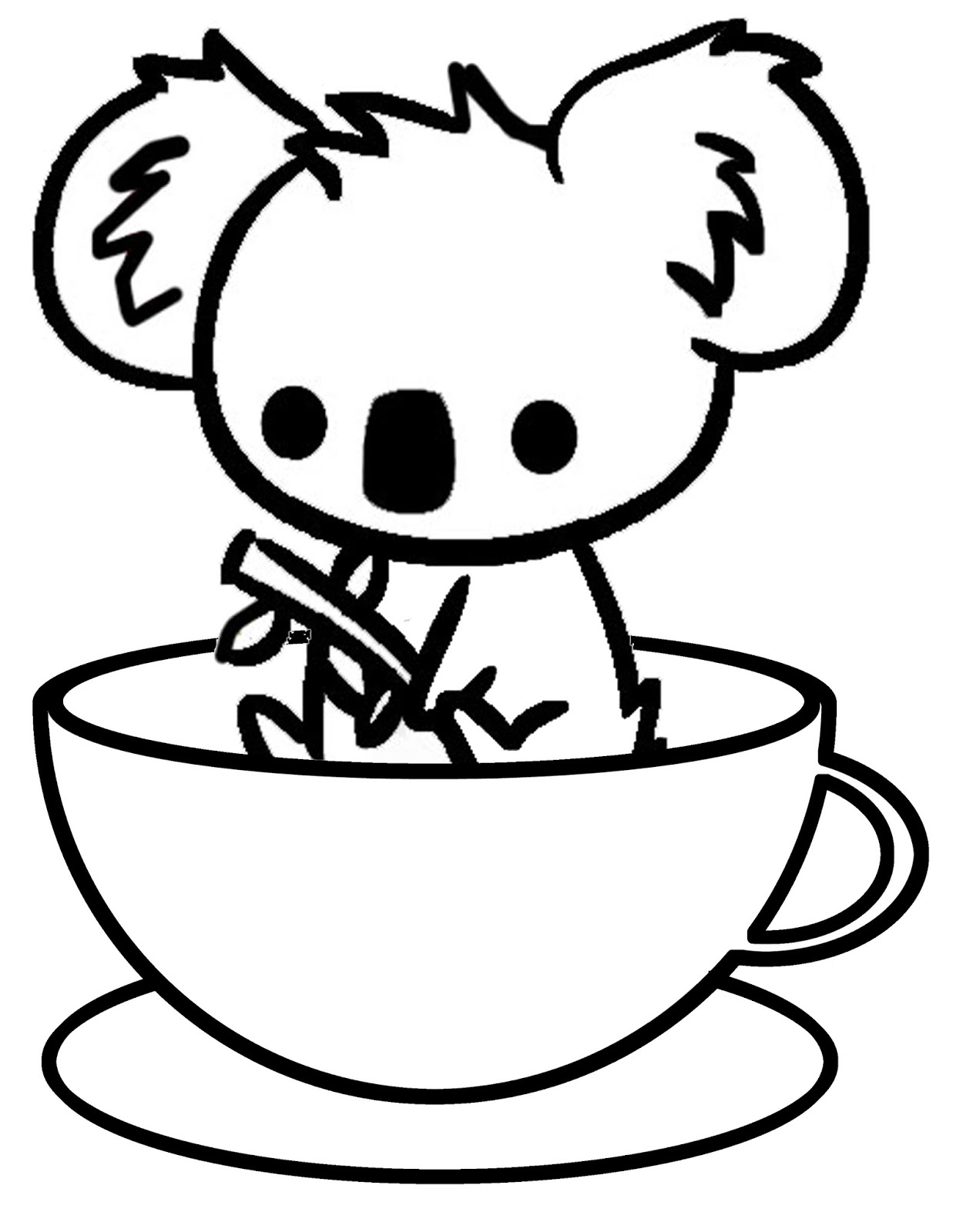 1237x1600 Collection Of 'koala Line Drawing' Download More Than Images