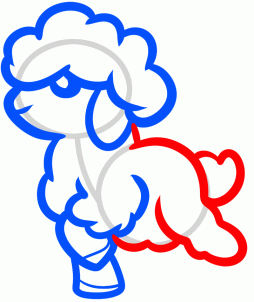 254x302 How To Draw How To Draw A Lamb For Kids