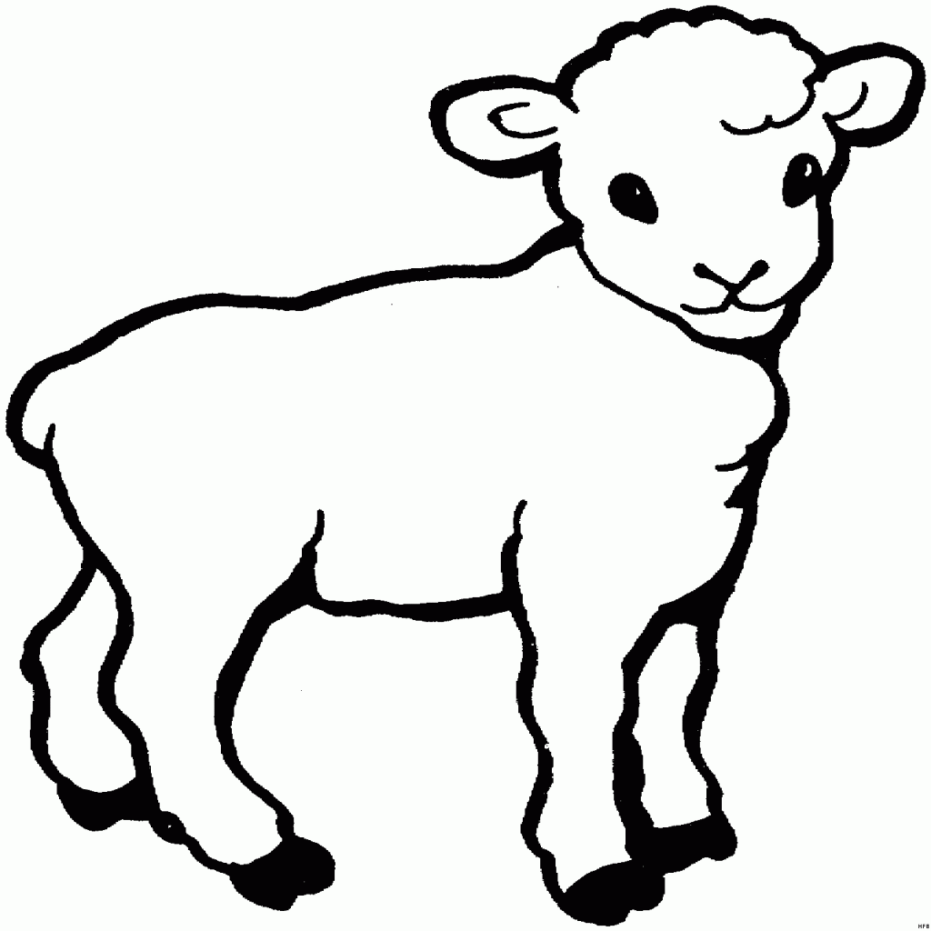 1024x1024 Lamb Coloring Pages