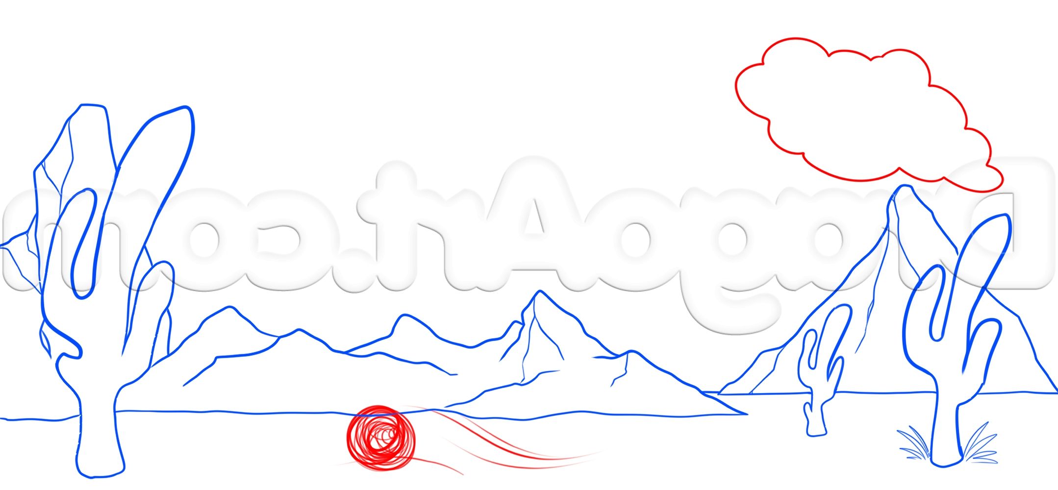 2158x1000 Easy Landscapes To Draw Step