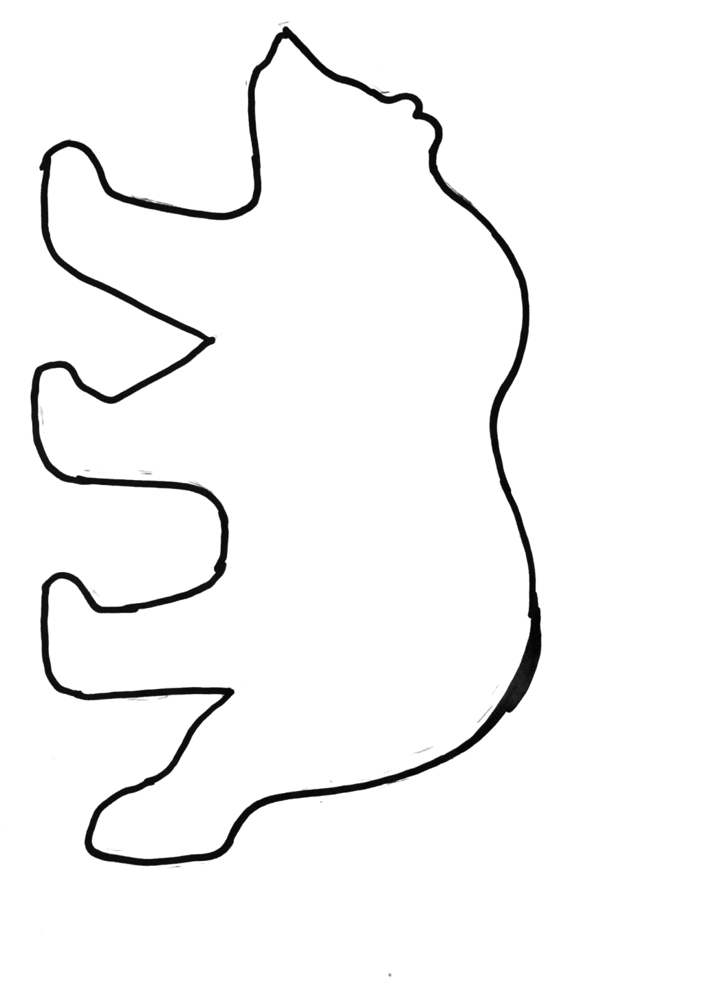 1050x1438 Free Traceables Misc Stuff Easy Canvas Painting, Bear