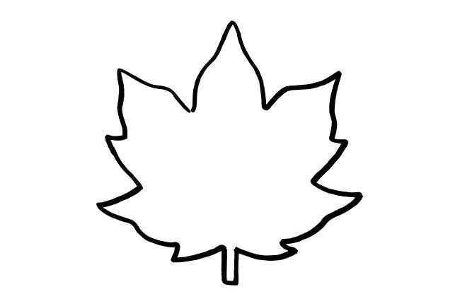 Simple Leaf Drawing | Free download on ClipArtMag