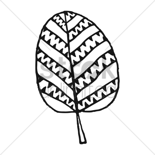 600x600 Simple Leaf Design Vector Image