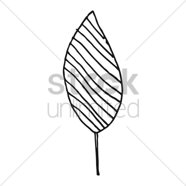 600x600 Simple Leaf Design Vector Image