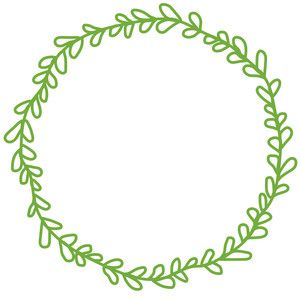 300x300 Simple Leaf Wreath Paige Evans + Silhouette Leaf