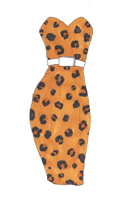 450x679 How To Draw Leopard Print I Draw Fashion