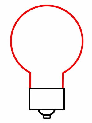 300x400 Drawing A Cartoon Light Bulb