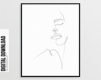 340x270 Simple Line Drawing Etsy