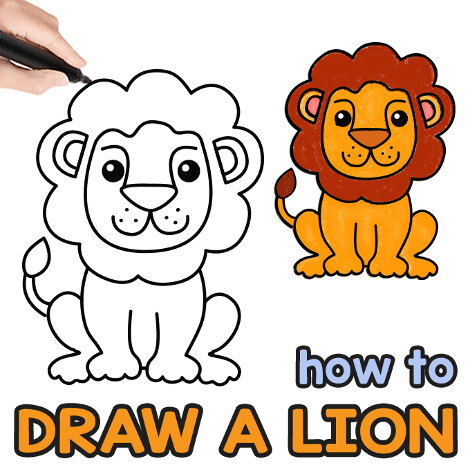 680x680 How To Draw A Lion Step