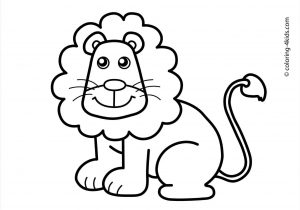 300x210 Simple Easy Lion Drawing