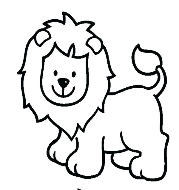 600x639 simple lion drawing simple lion head how to draw a lion head
