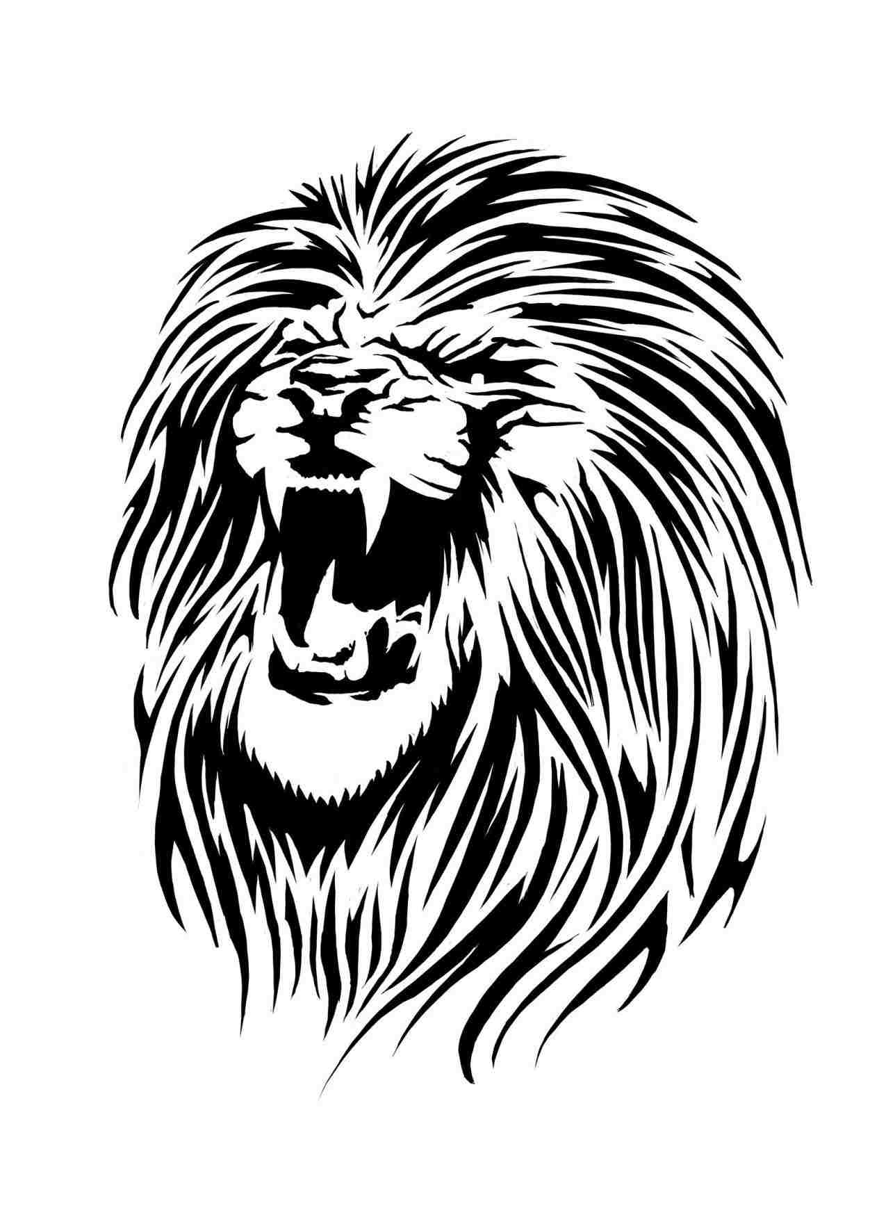 1288x1738 G U Easy Rhhowtodrawcom Learn Simple Lion Head Drawing How To Draw