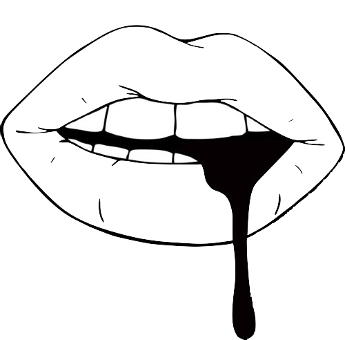 Simple Lips Drawing
