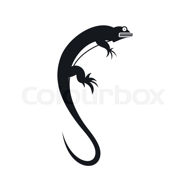 800x800 Lizard Icon In Simple Style Isolated Stock Vector Colourbox