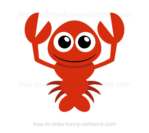 500x446 How To Draw A Lobster