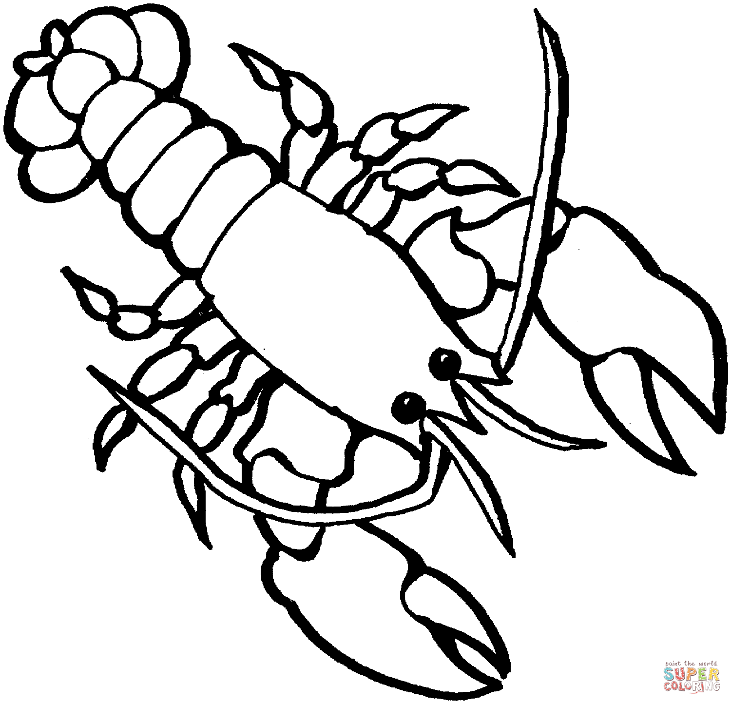 1500x1444 Outline For Dylans Crawfish Toy Homemade Toys Ocean Coloring