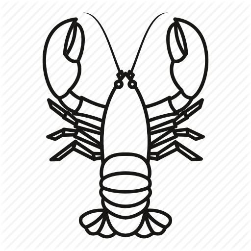 512x512 Collection Of Free Lobster Drawing Easy Download On Ui Ex