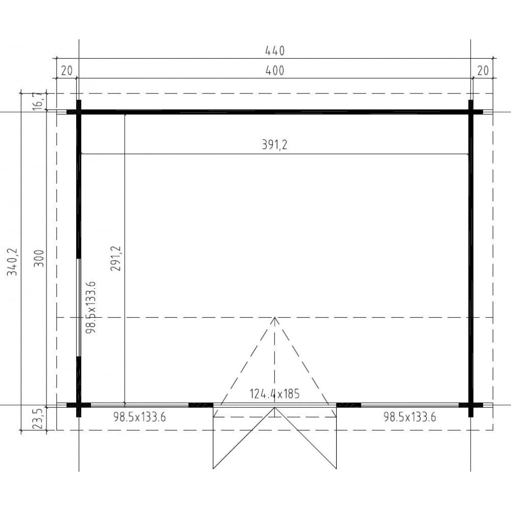 1000x1000 Norland Muskham Log Cabin