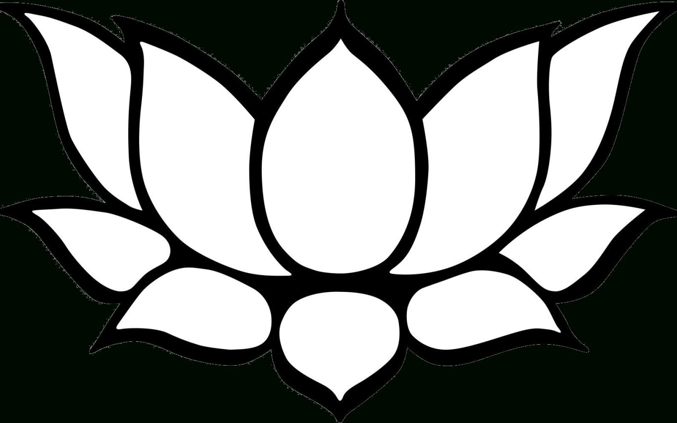 1368x855 Simple Easy Lotus Flower Drawing