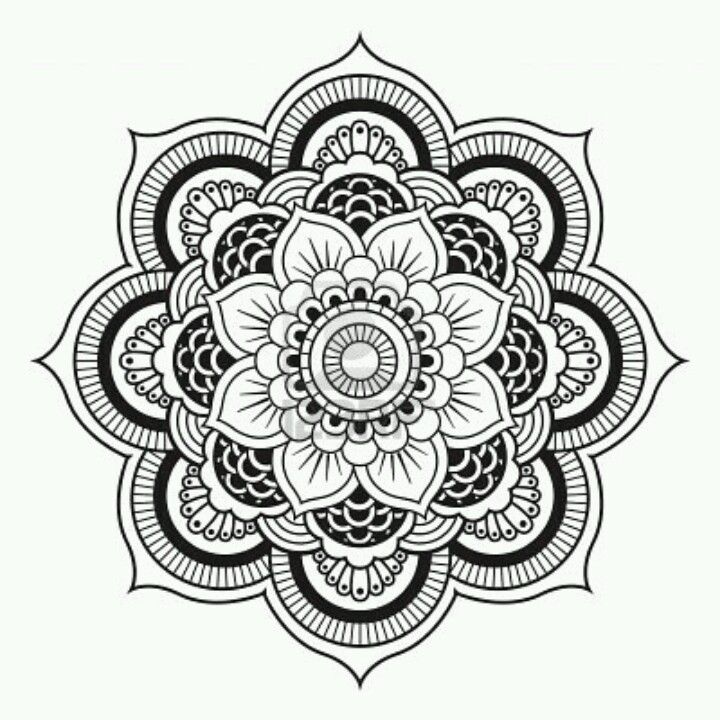 720x720 Mandala Flower Mandalahenna Designs Desenhos De Mandalas