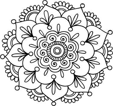 374x352 Simple Mandala Designs Henna