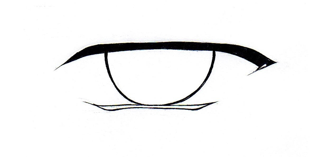 1242x594 Simple How To Draw Anime Male Eyes, Stepstep, Drawing Guide