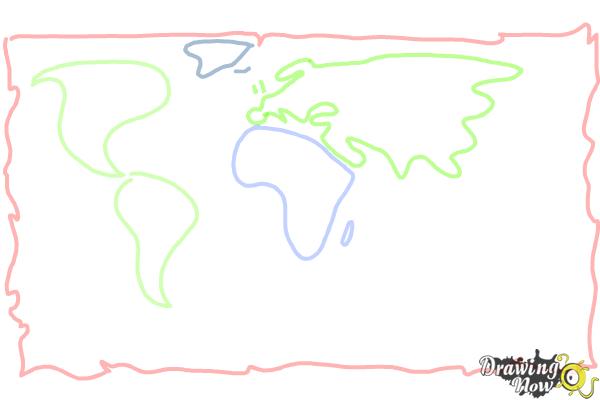 600x400 How To Draw A World Map