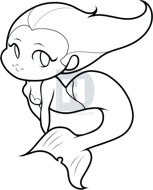 580x720 Mermaid Drawing For Kids Zupa