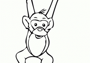 Simple Monkey Drawing | Free download on ClipArtMag