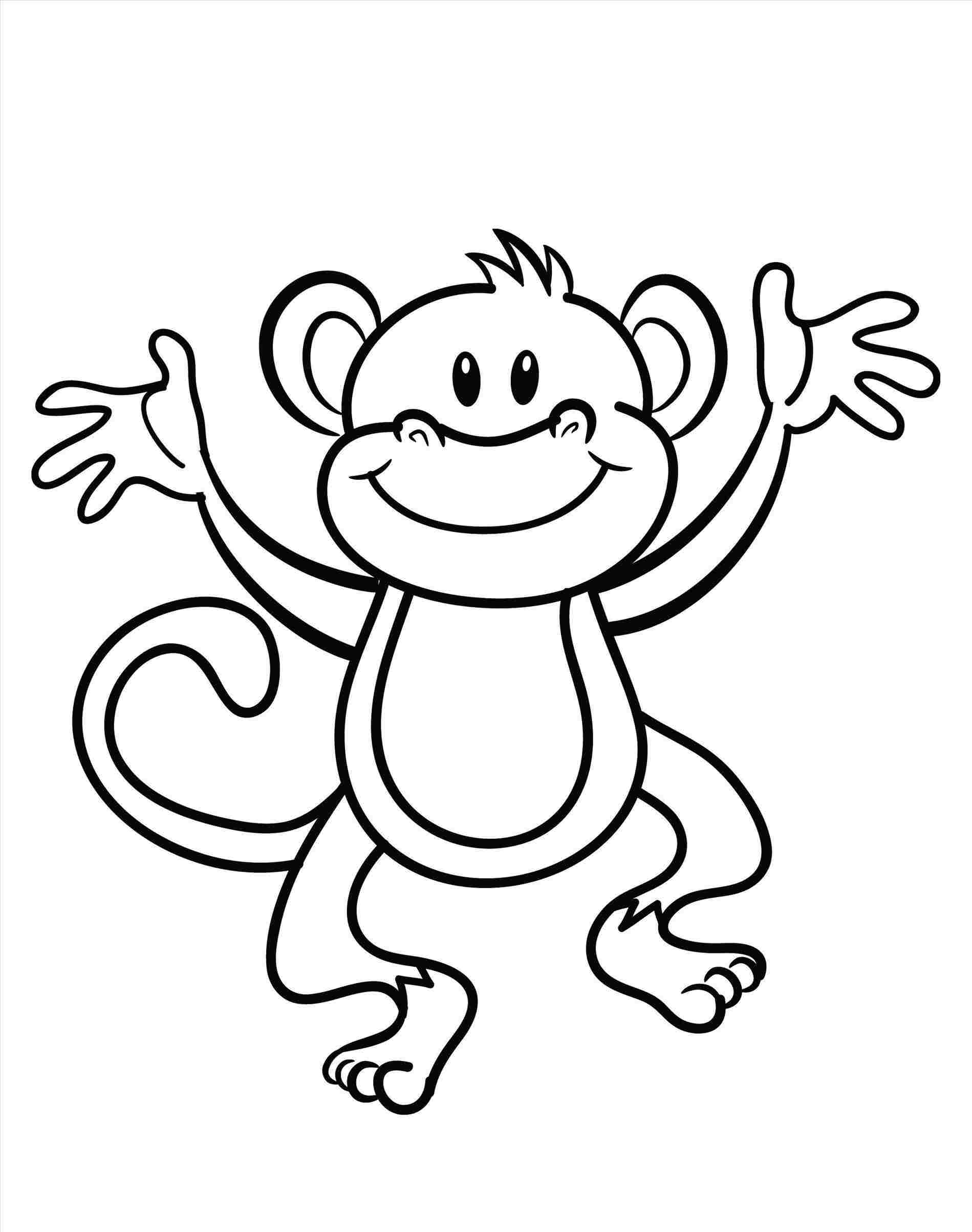 Simple Monkey Drawing | Free download on ClipArtMag