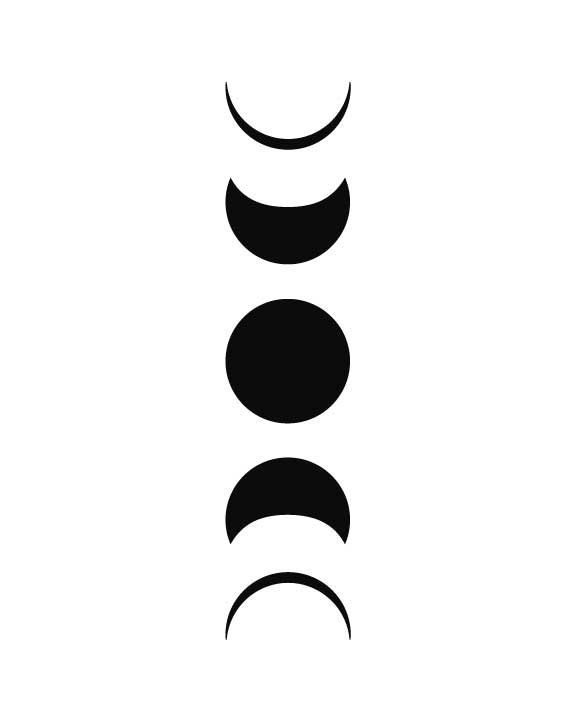 576x720 Moon Phases Wall Art, Moon Phases Print, Free People Decor