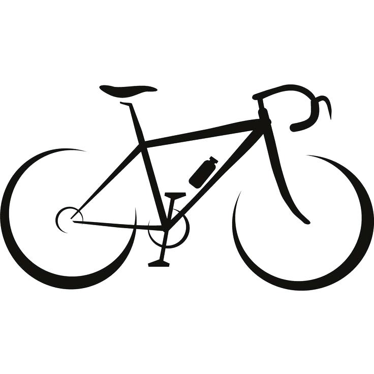 736x736 Bike Drawing Simple