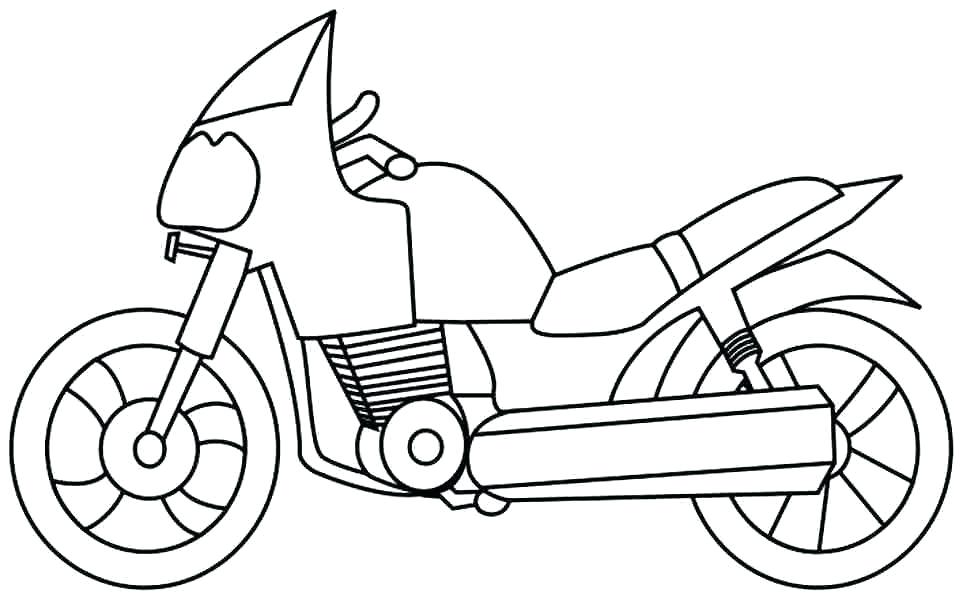 963x600 Motorbike Coloring Pages