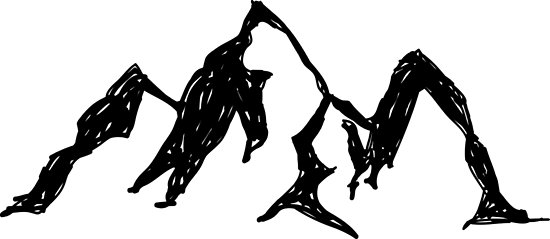 550x239 Mountains Drawing Simple Posters