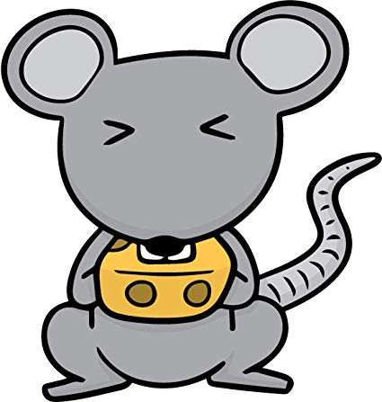 425x447 Cute Simple Mouse And Cheese Cartoon Drawing Vinyl