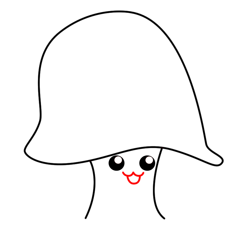 800x800 How To Draw A Kawaii Mushroom