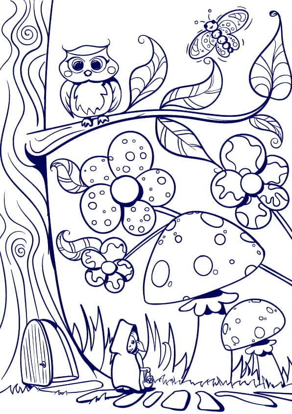 596x843 Learn How To Draw A Mushroom